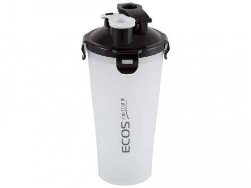 спортивный шейкер Ecos HBS02 двухсекционный 1л