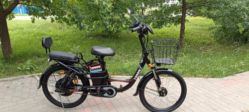 электробайк Торнадо 24",350W,48V10AH черный