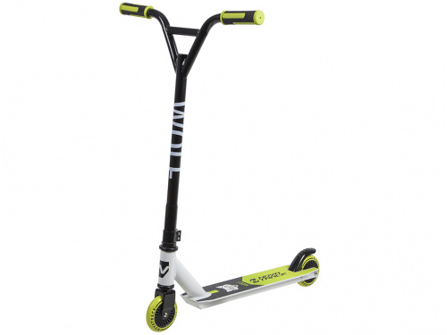 самокат трюковый Novatrack Wolf 100 Plastic EL колеса 100мм (max 100кг)